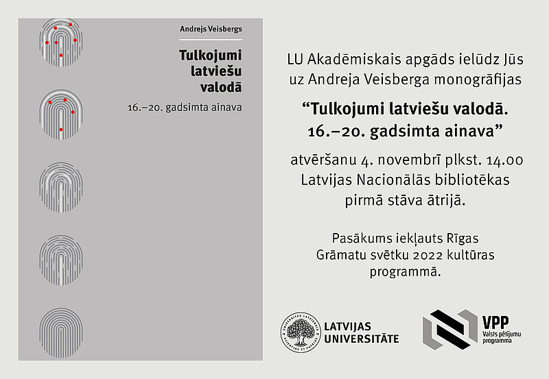 Iznākusi grāmata par tulkojumiem latviešu valodā no 16. līdz 20. gadsimtam