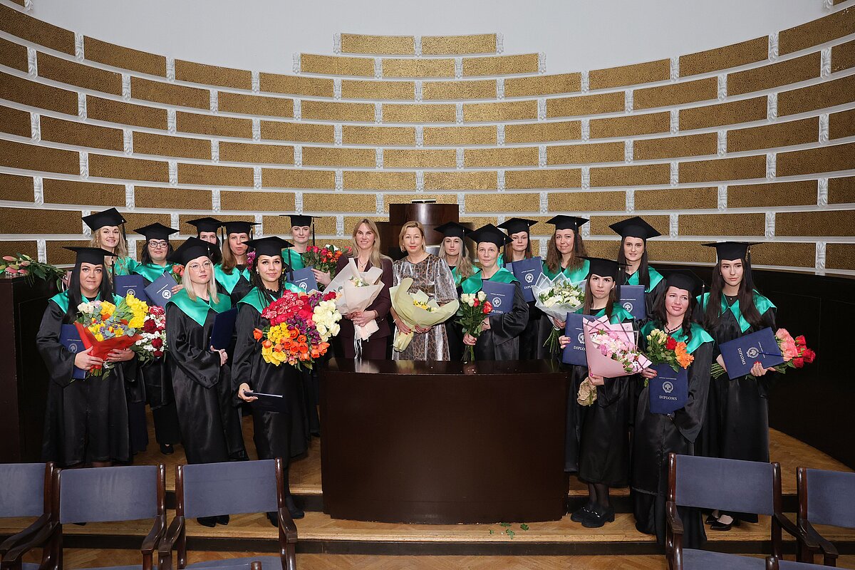 LU filiāļu izlaidums Lielajā aulā