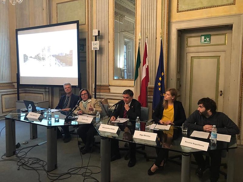 Doc.Rosario Napolitano piedalās konferencē Milānā Latvijas dienas Itālijā ietvaros