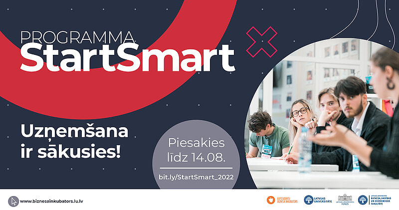 Vidusskolēni un topošie studenti aicināti iepazīt biznesa vidi programmā "StartSmart"