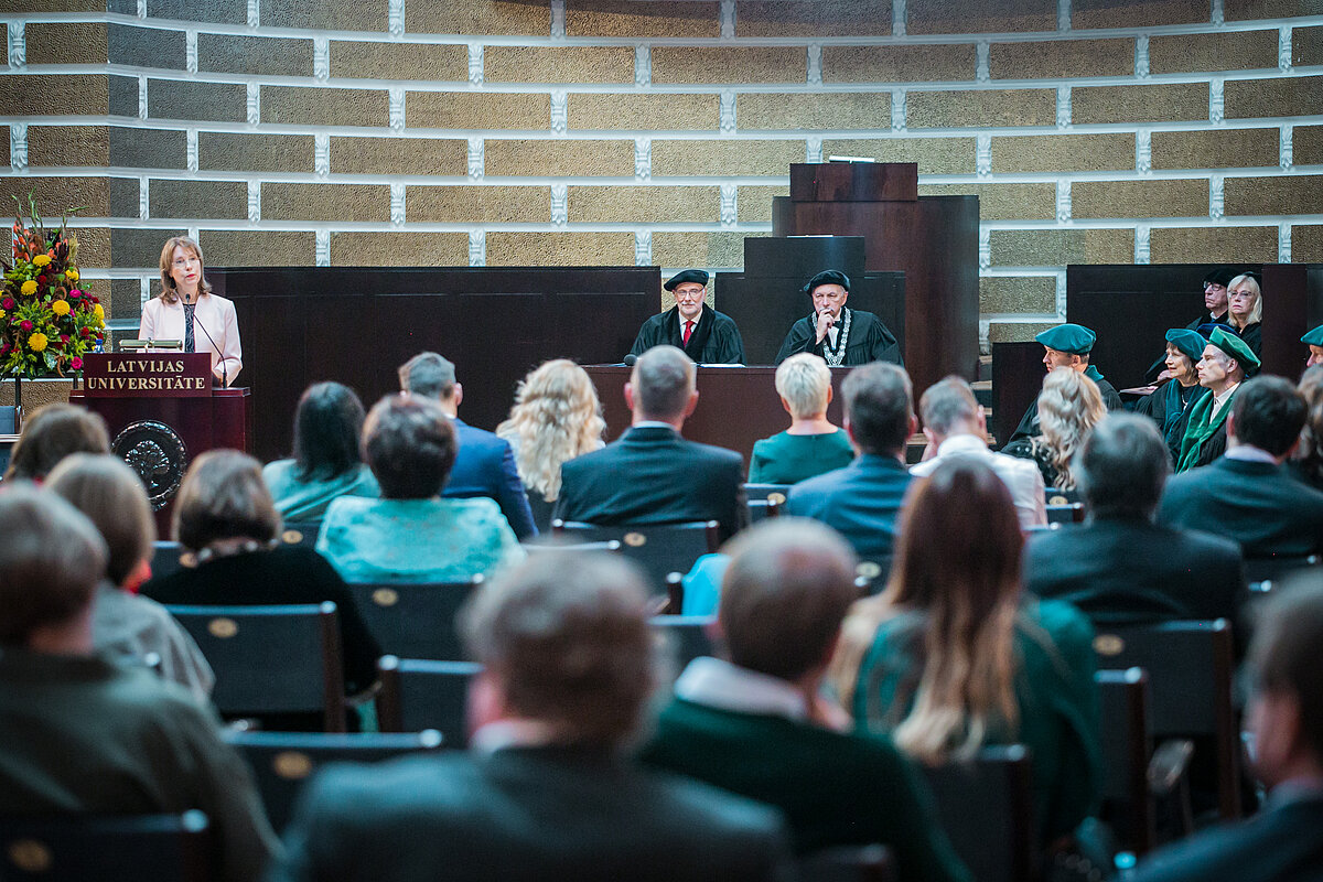 LU 101. dzimšanas dienas Svinīgā Senāta sēde. Foto: Toms Grīnbergs