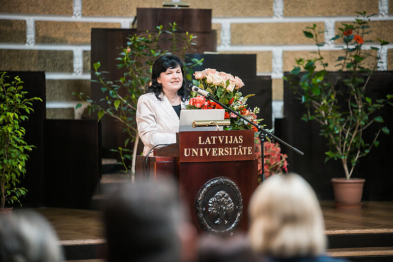 BA dekāna p.i. profesore Līga Peiseniece
Foto: Toms Grīnbergs, LU Komunikācijas departaments