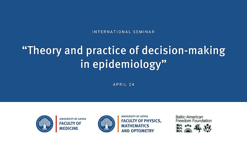 An international seminar will be held on decision-making in epidemiology
