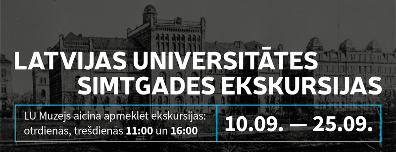 Latvijas Universitātes simtgades ekskursijas Raiņa bulvārī