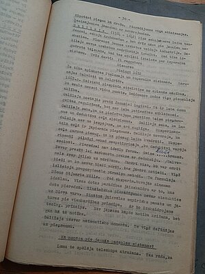 1943./1944. akadēmiskā gada filozofijas lekciju konspekta vāks