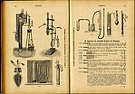 V.F.L. jeb Vereinigte Fabriken für Laboratoriums-Bedarf kataloga Nr. 154 atvērums ar aparātiem gāzu analīzei (Latvijas Ķīmijas vēstures muzeja krājums)