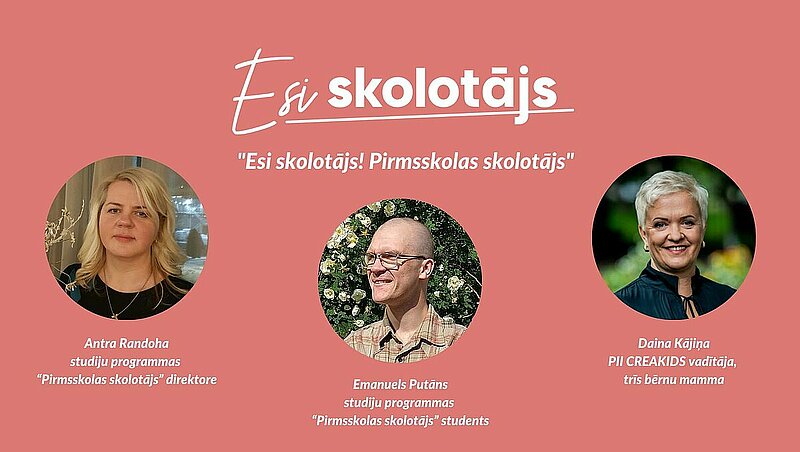 Notiks tiešsaistes saruna par pirmsskolas skolotāja profesiju un ikdienu