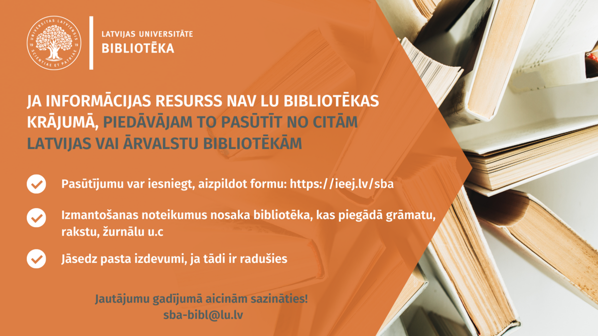 Plakāts par grāmatu pasūtīšanu