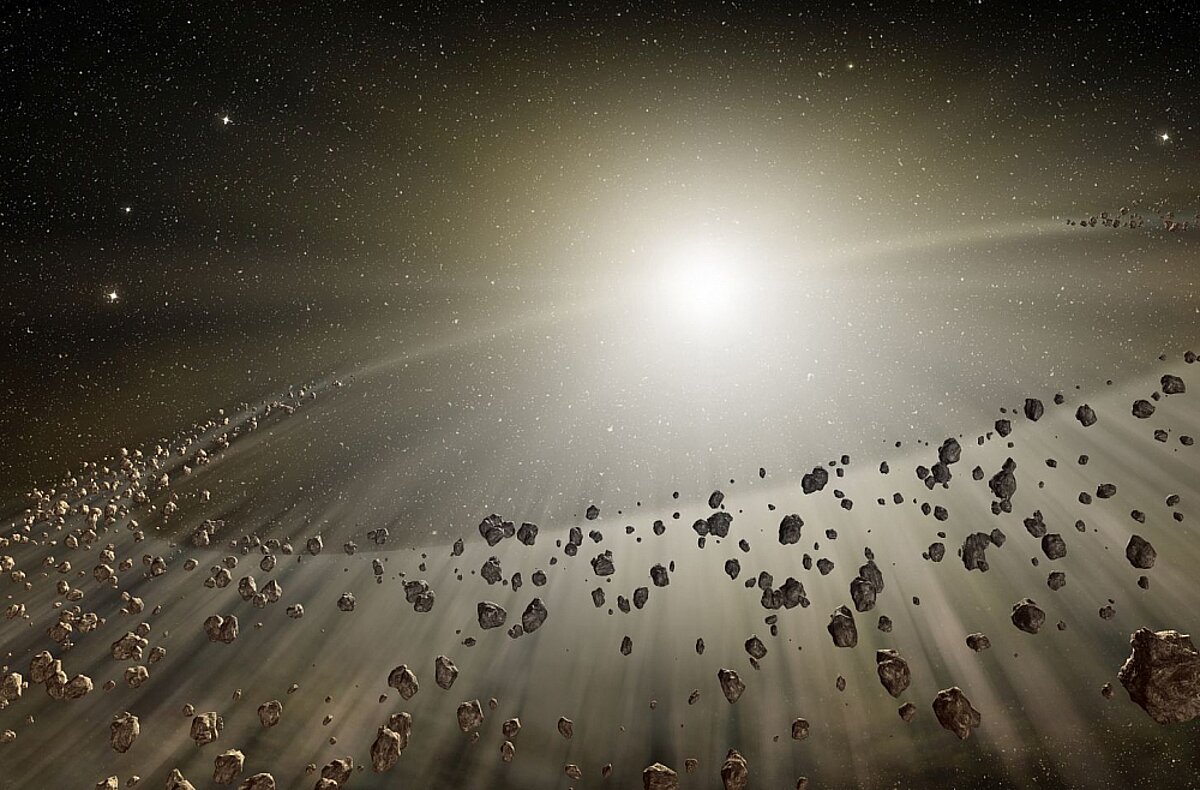 Foto: Galvenā Asteroīdu Josla mākslinieka skatījumā. Foto: evato.com Galvenā Asteroīdu Josla mākslinieka skatījumā