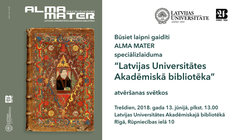 «Alma Mater» speciālizdevums veltīts LU Akadēmiskajai bibliotēkai