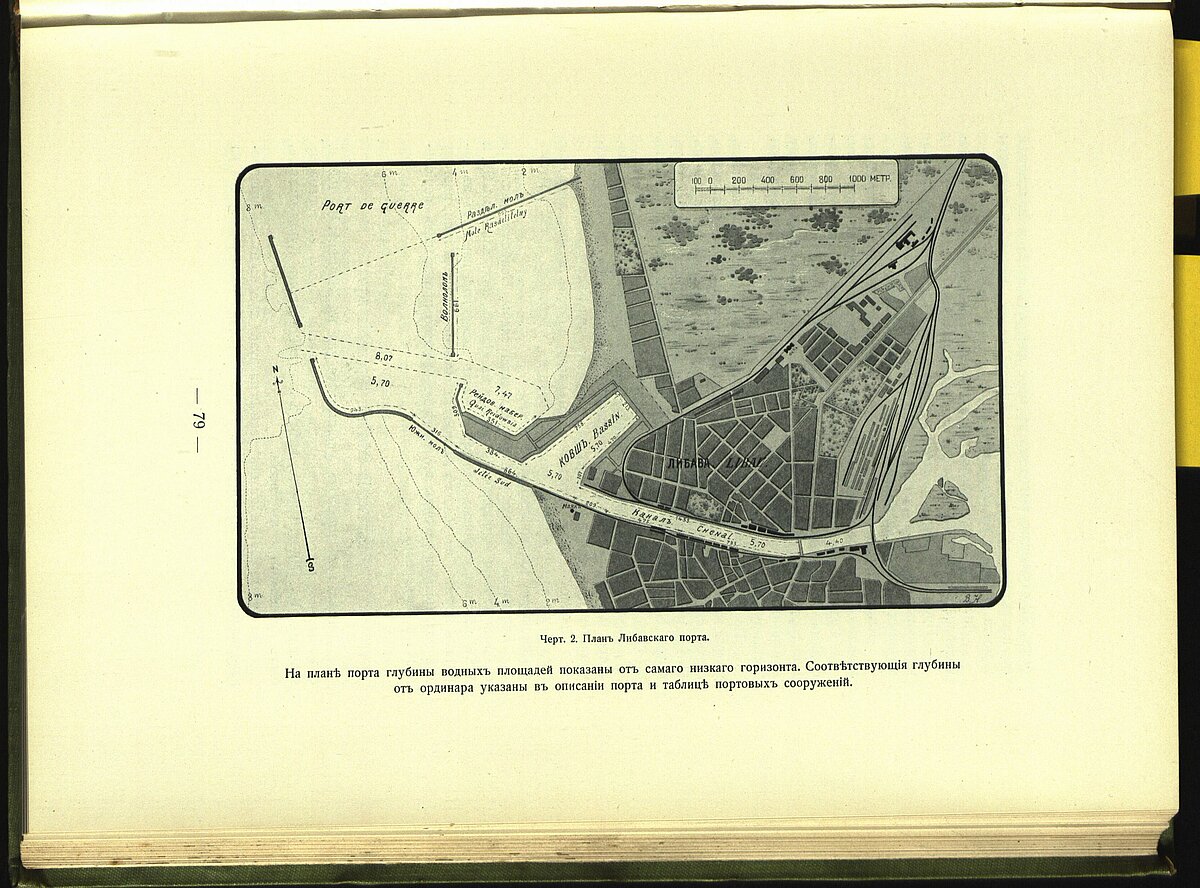 Liepājas osta, 1908. gada plāns