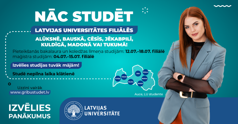 Latvijas Universitātes filiāles reģionos – mikrouniversitāte tuvāk mājām un darbam