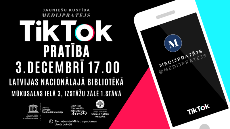 LU Sociālo zinātņu fakultātes studenti aicina uz pasākumu vidusskolēniem “TikTok-pratība”