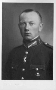 Pēteris Čevers pēc Latvijas Kara skolas absolvēšanas 1937. gadā. Foto: https://latgalesdati.du.lv/persona/2033