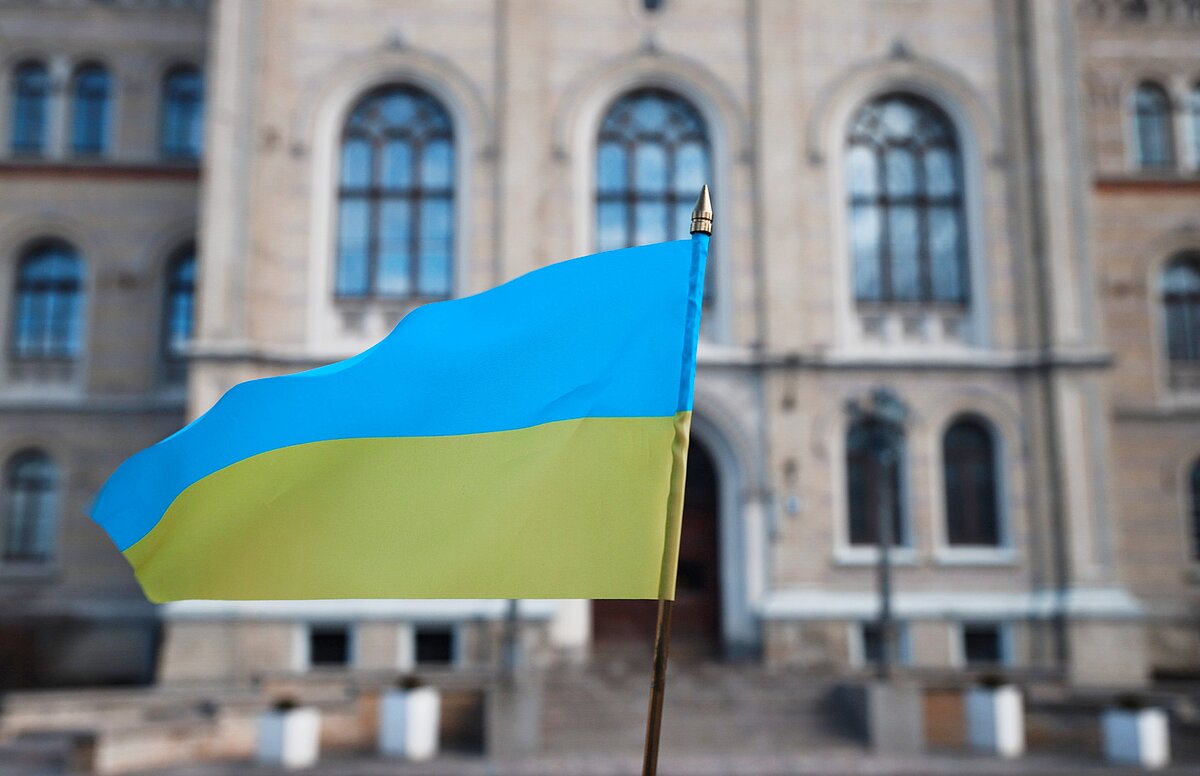 The University of Latvia confirms its steadfast support of the Ukrainian higher education community and the entire Ukrainian nation. © Photo: Toms Grīnbergs, University of Latvia Department of Communication