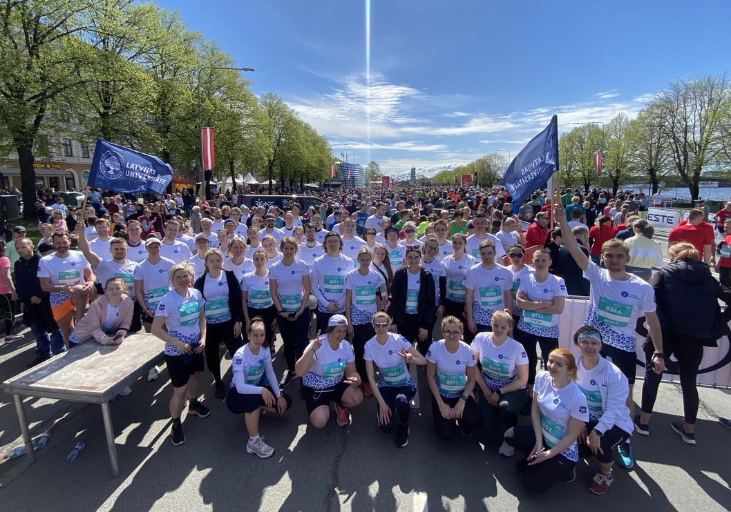 Latvijas Universitātes komanda Rimi Rīgas maratonā