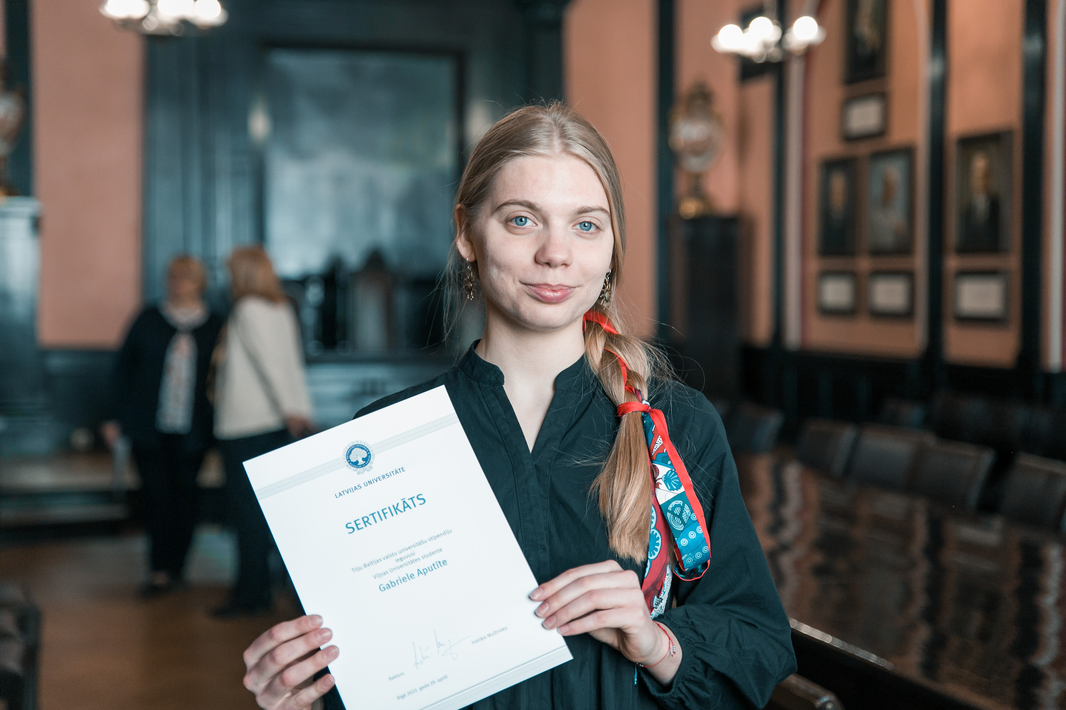 Viļņas Universitātes studente Gabriele Aputīte