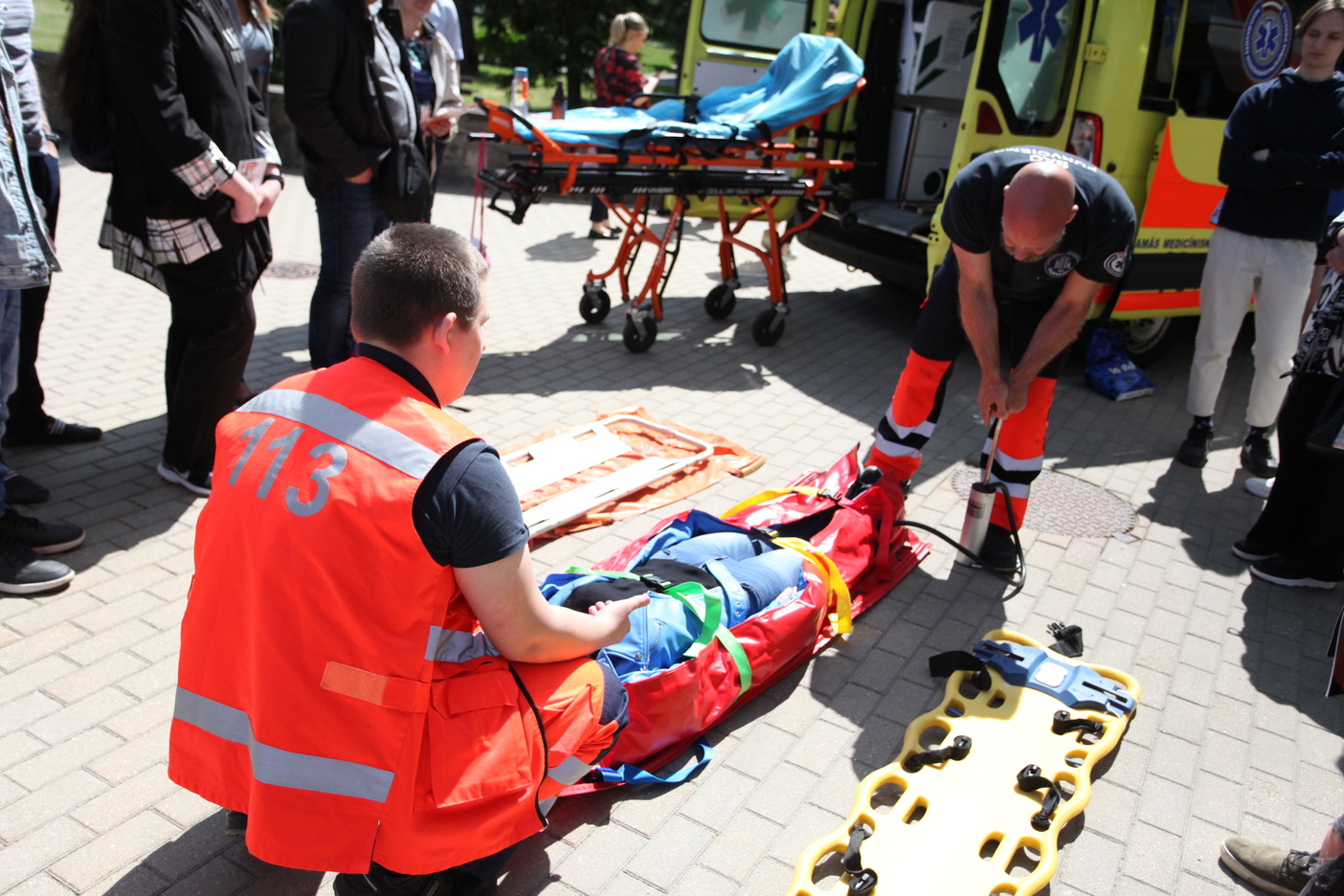 NMPD brigādes darba demonstrējums