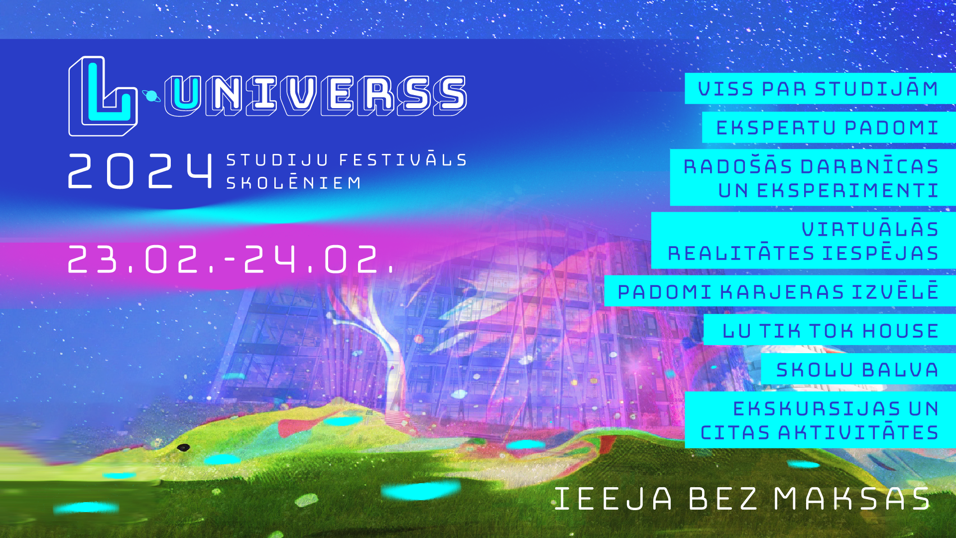 Festivāla L-Universs reklāmas afiša