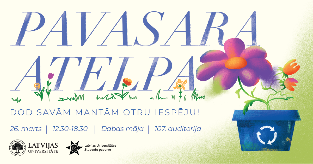 Pasākuma Pavasara atelpa reklāmas plakāts