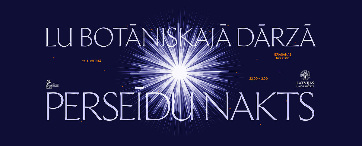 Perseīdu nakts reklāmas plakāts