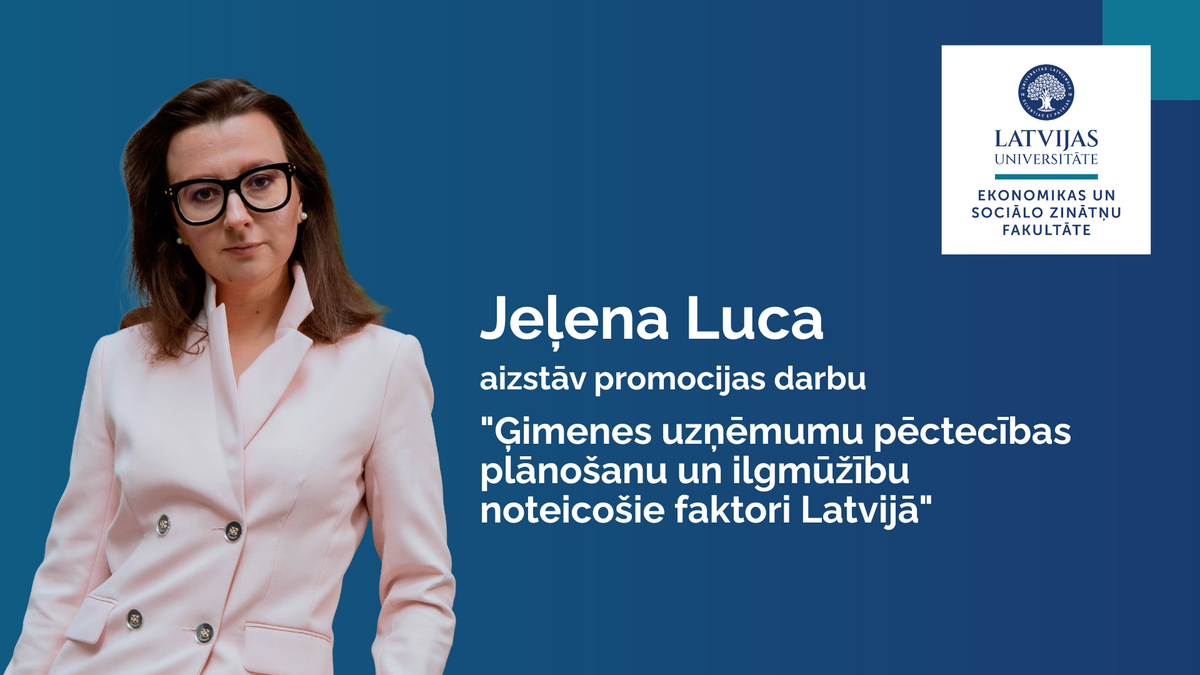Jeļenas Lucas foto un informācija par promocijas darbu