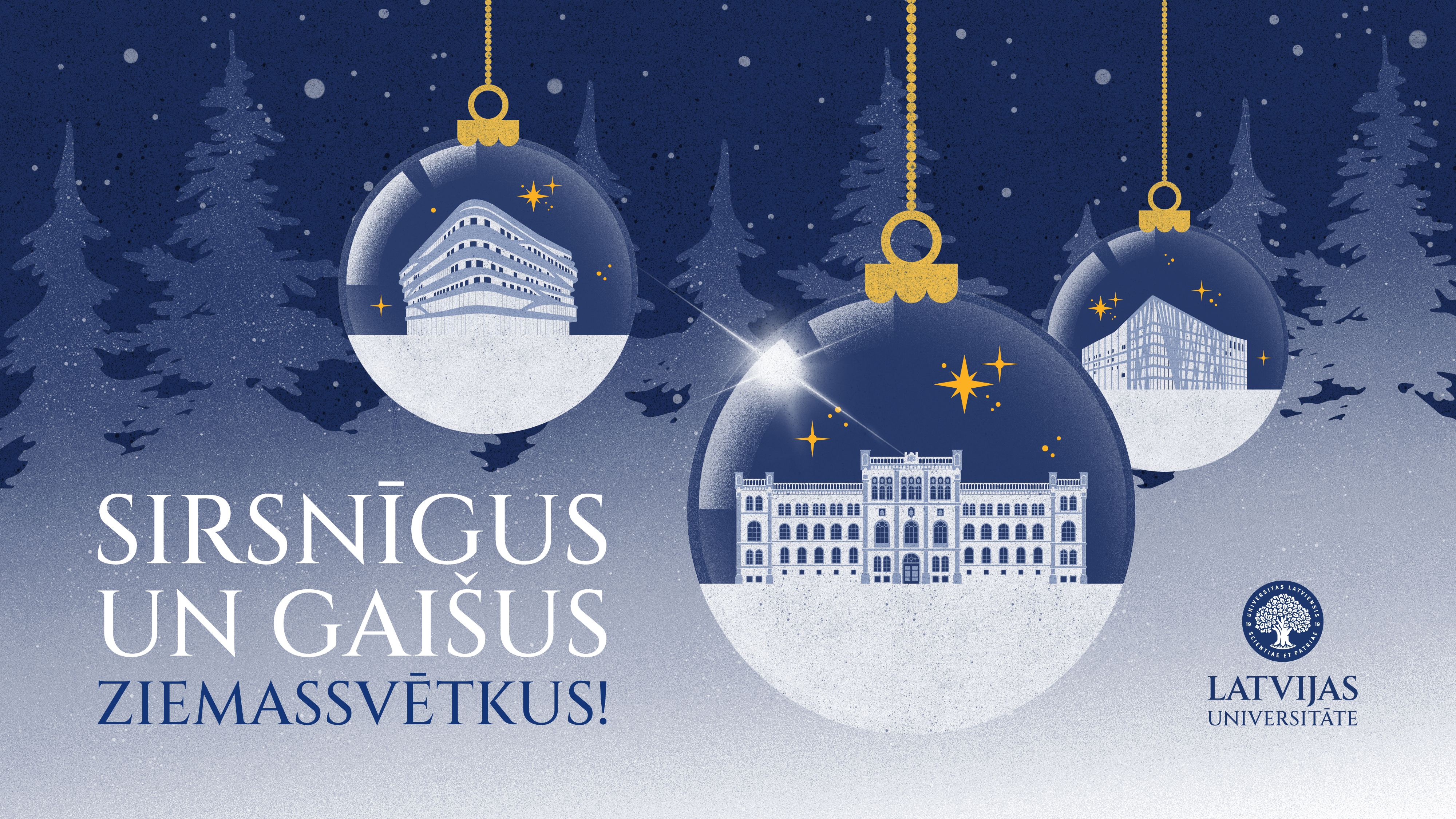 Latvijas Universitātes apsveikums Ziemassvētkos
