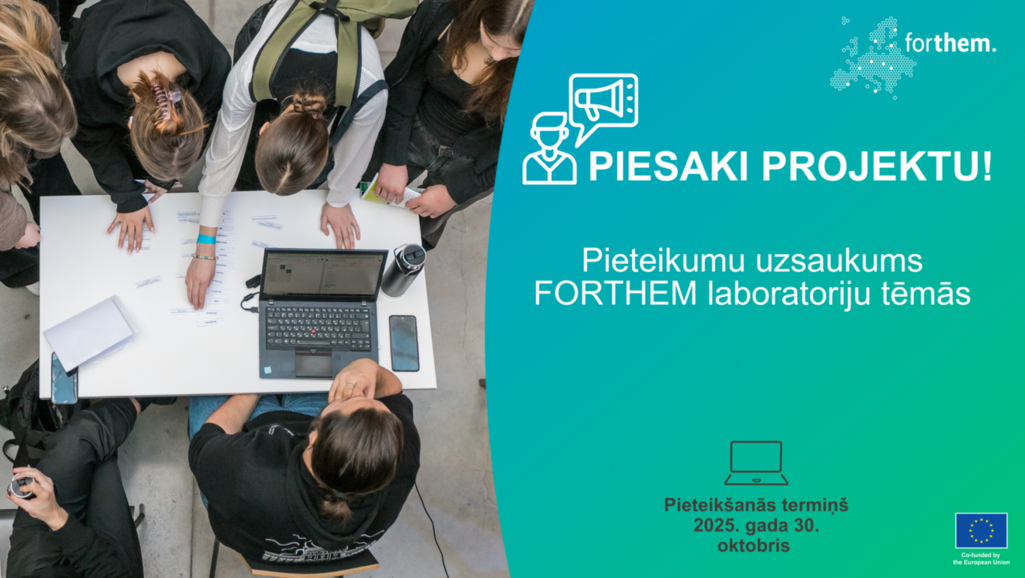 FORTHEM projektu pieteikumu uzsaukums, pieteikšanās termiņš 2025. gada 30. oktobris.