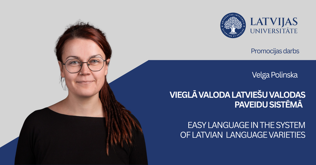 Velgas Polinskas foto un informācija par promocijas darbu