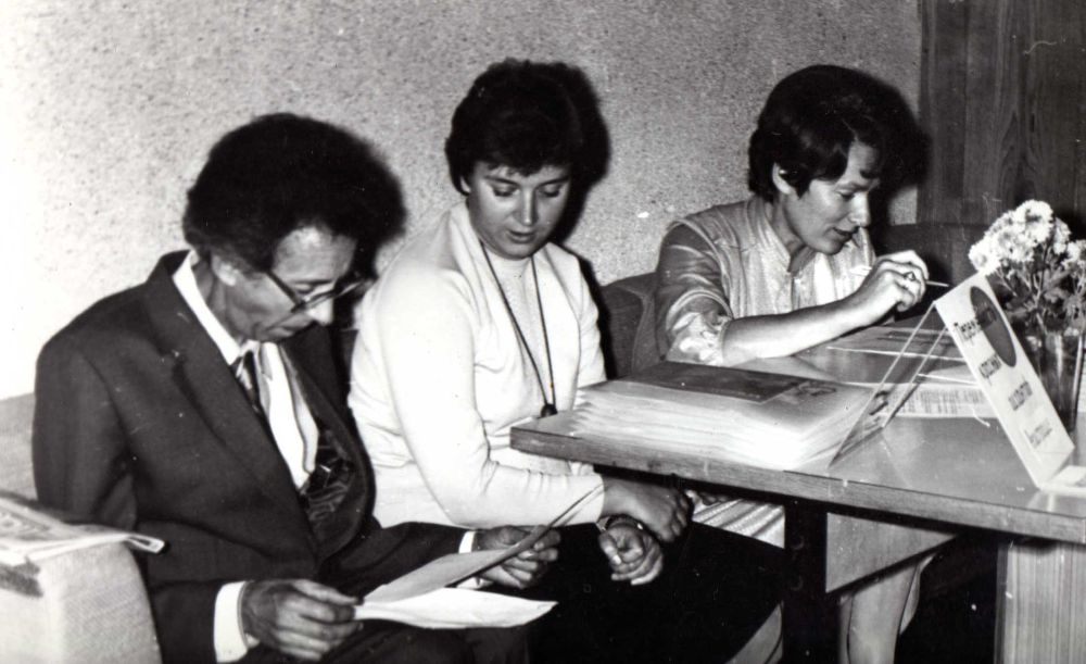  Baldones observatorijas darbinieki Andrejs Alksnis, Mārīte Eglīte,  Dzintra Blūma