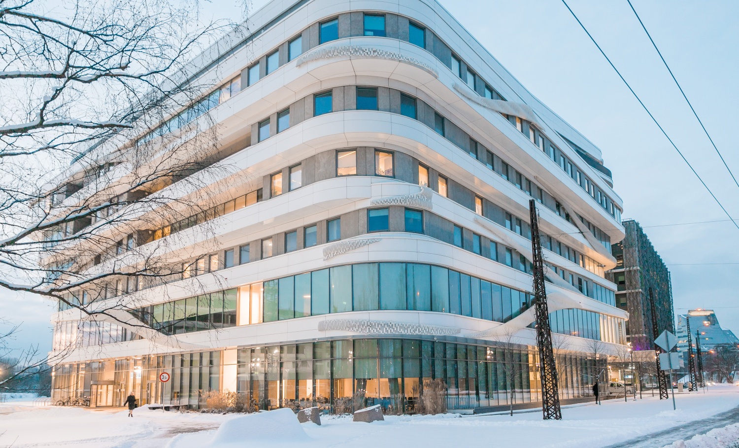 LU Zinātņu māja ziemā