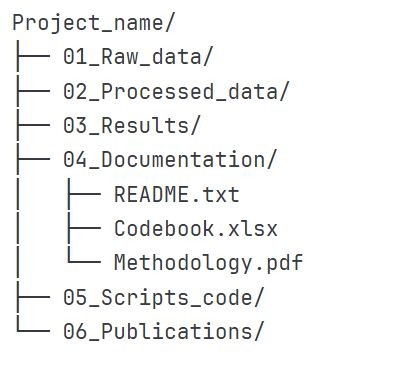 An example of folder structure