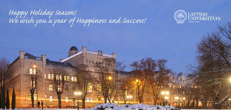 The University of Latvia Christmas e-card - University of 